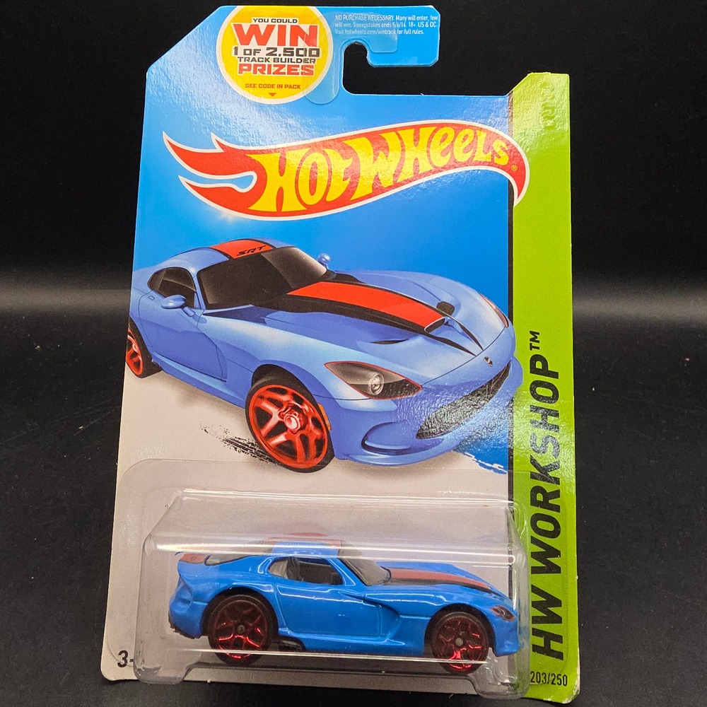 Hot Wheels 2013 SRT Viper Blue 2014 HW Workshop 203/250
